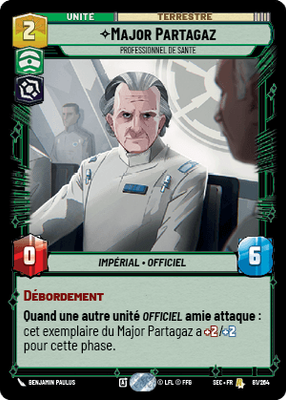 Major Partagaz - carte Star Wars Unlimited