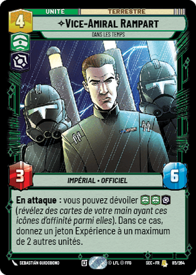 Vice-Amiral Rampart - carte Star Wars Unlimited