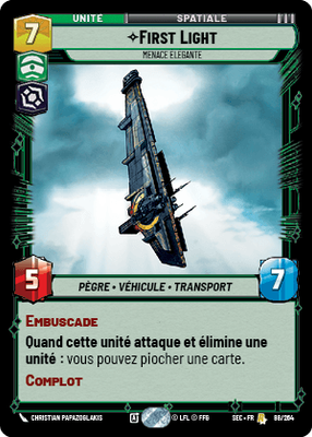 First Light - carte Star Wars Unlimited