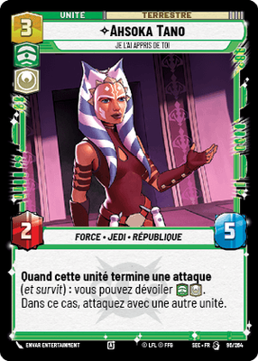 Ahsoka Tano - carte Star Wars Unlimited