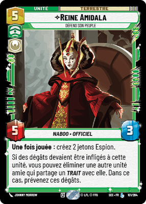 Reine Amidala - carte Star Wars Unlimited
