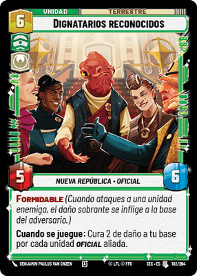 Dignatarios reconocidos