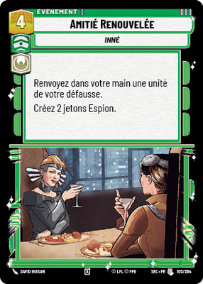 Amitié Renouvelée - carte Star Wars Unlimited