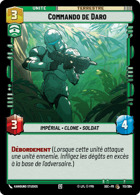 Commando de Daro - carte Star Wars Unlimited