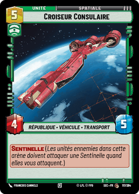 Croiseur Consulaire - carte Star Wars Unlimited