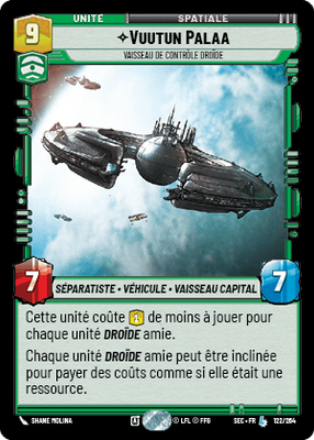 Vuutun Palaa - carte Star Wars Unlimited