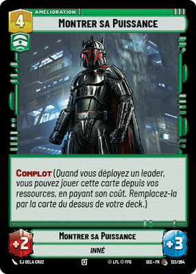 Montrer sa Puissance - carte Star Wars Unlimited