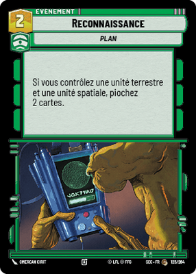 Reconnaissance - carte Star Wars Unlimited