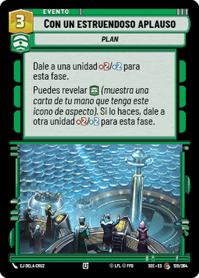 Con un estruendoso aplauso