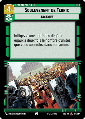 Soulèvement de Ferrix - carte Star Wars Unlimited