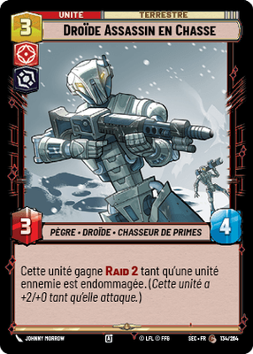 Droïde Assassin en Chasse - carte Star Wars Unlimited
