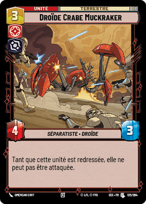 Droïde Crabe Muckraker - carte Star Wars Unlimited
