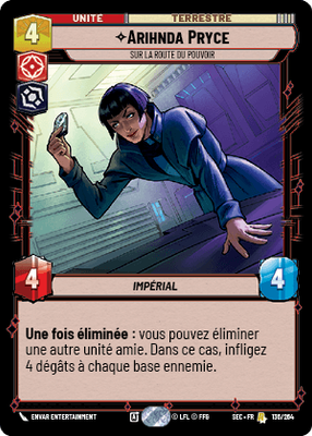 Arihnda Pryce - carte Star Wars Unlimited