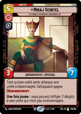 Miraj Scintel - carte Star Wars Unlimited
