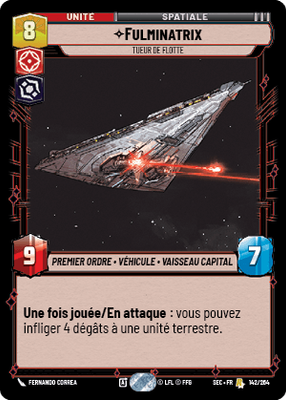 Fulminatrix - carte Star Wars Unlimited