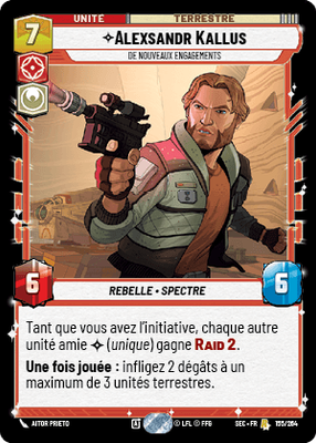 Alexsandr Kallus - carte Star Wars Unlimited