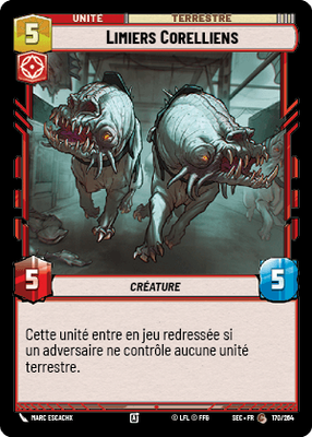 Limiers Corelliens - carte Star Wars Unlimited