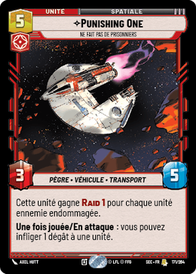 Punishing One - carte Star Wars Unlimited