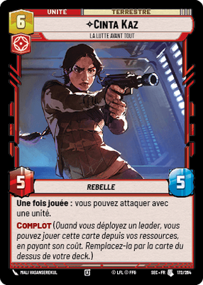 Cinta Kaz - carte Star Wars Unlimited