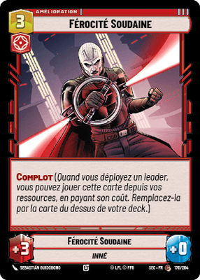 Férocité Soudaine - carte Star Wars Unlimited