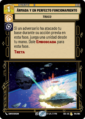 Armada y en perfecto funcionamiento