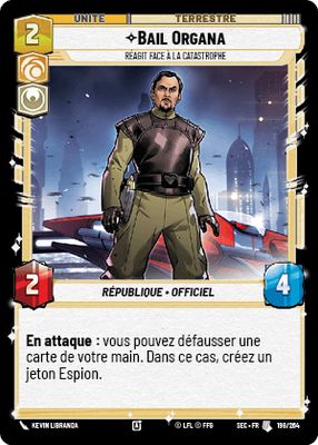 Bail Organa - carte Star Wars Unlimited