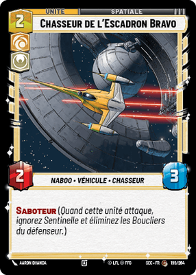 Chasseur de l'Escadron Bravo - carte Star Wars Unlimited