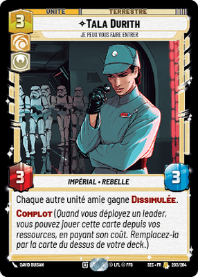 Tala Durith - carte Star Wars Unlimited