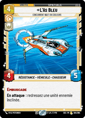 L'As Bleu - carte Star Wars Unlimited