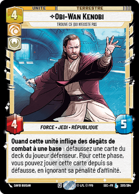 Obi-Wan Kenobi - carte Star Wars Unlimited