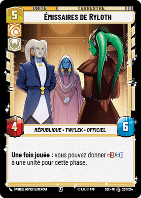 Émissaires de Ryloth - carte Star Wars Unlimited