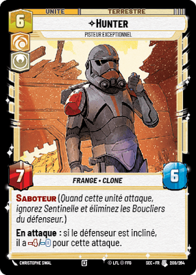 Hunter - carte Star Wars Unlimited