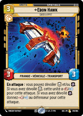 Ebon Hawk - carte Star Wars Unlimited