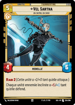 Vel Sartha - carte Star Wars Unlimited