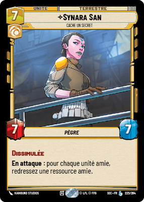 Synara San - carte Star Wars Unlimited