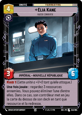 Elia Kane - carte Star Wars Unlimited