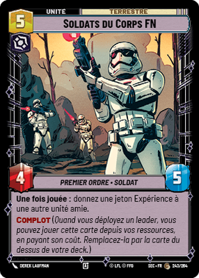 Soldats du Corps FN - carte Star Wars Unlimited