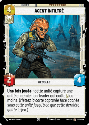 Agent Infiltré - carte Star Wars Unlimited