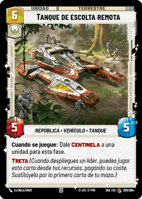 Tanque de escolta remota