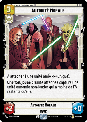 Autorité Morale - carte Star Wars Unlimited