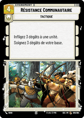 Résistance Communautaire - carte Star Wars Unlimited