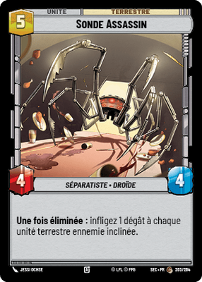 Sonde Assassin - carte Star Wars Unlimited