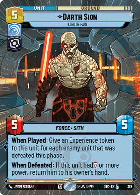 Darth Sion SEC 299