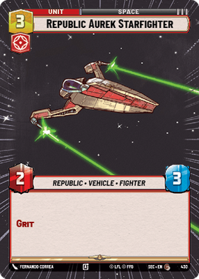 Republic Aurek Starfighter SEC 430