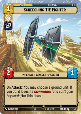 Screeching TIE Fighter SEC 449