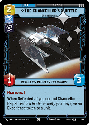 The Chancellor's Shuttle SEC 537