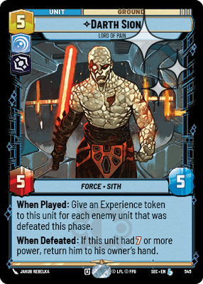 Darth Sion SEC 545