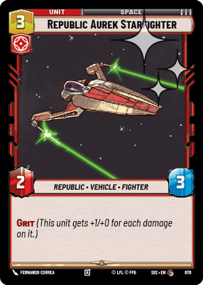 Republic Aurek Starfighter SEC 676