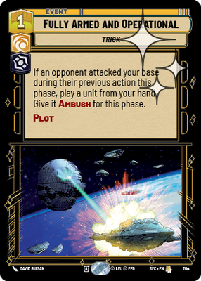 Fully Armed and Operational SEC 704