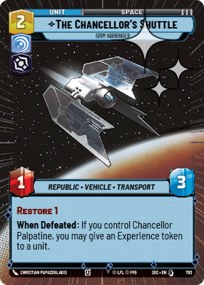 The Chancellor's Shuttle SEC 783